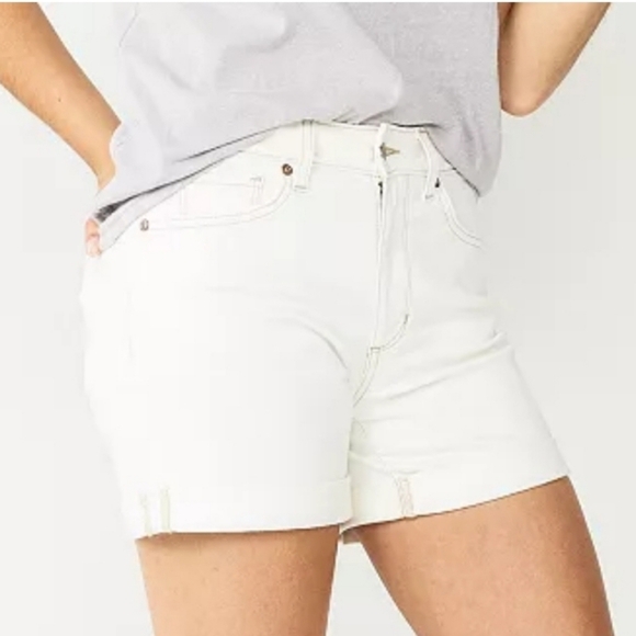 Sonoma Pants - Nwt Sonoma Women's White Denim High Rise Shorts 16
